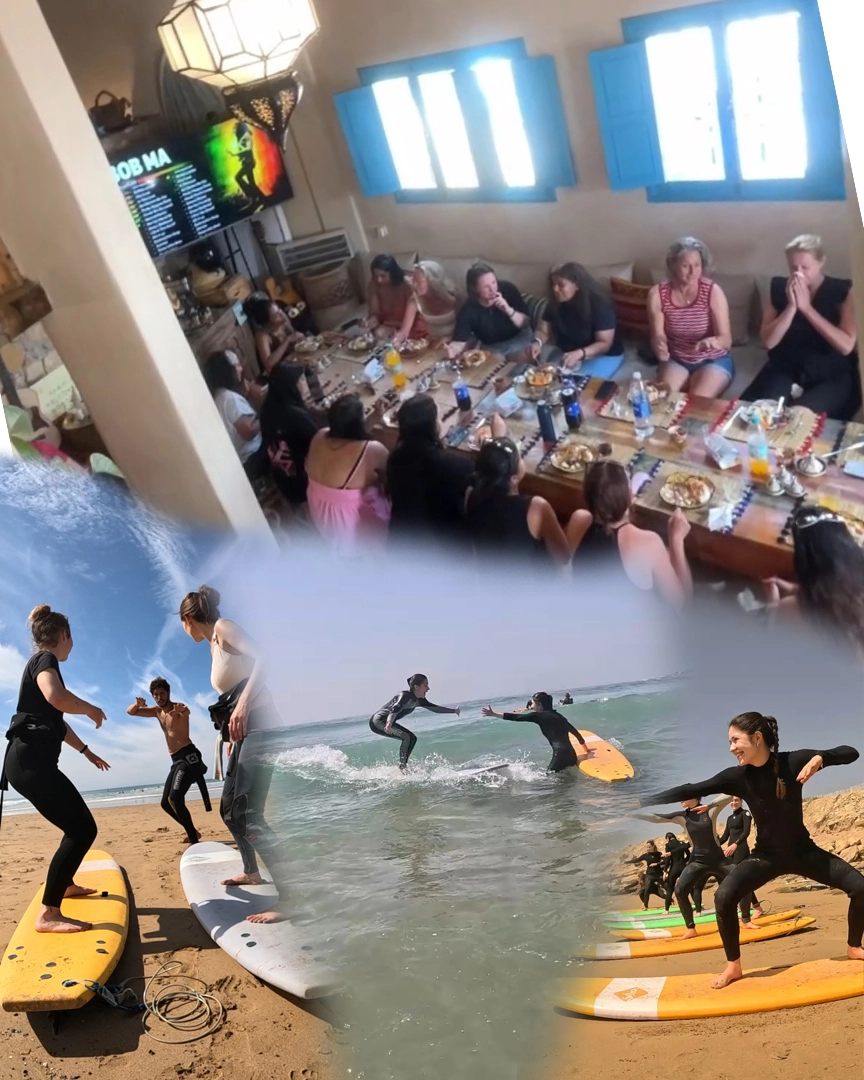 https://www.taghazoutsurfers.com/Surf & Dine