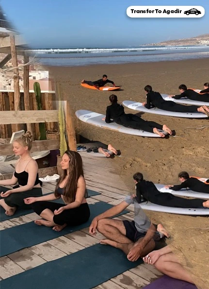 https://www.taghazoutsurfers.com/One day Surf & Yoga Pack in Taghazout